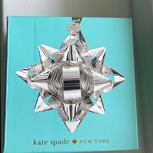 Silver Kate spade ornament